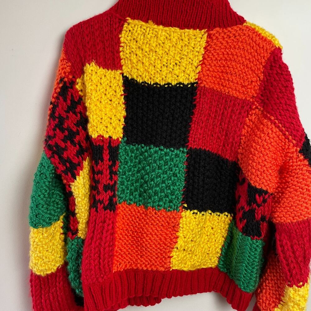 Patchwork Chunky Handknit Harry Styles Cardigan J… - image 5